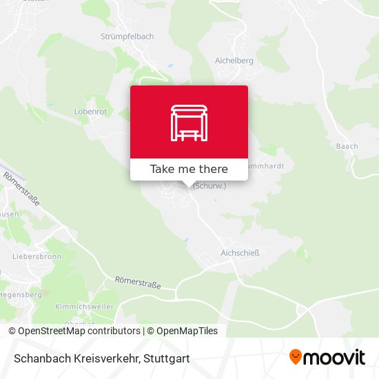 Schanbach Kreisverkehr map