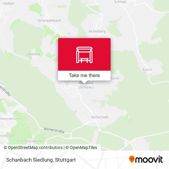 Schanbach Siedlung map