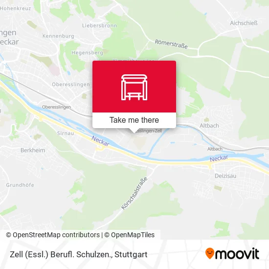 Карта Zell (Essl.) Berufl. Schulzen.