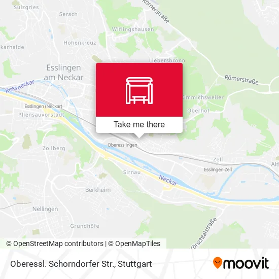 Карта Oberessl. Schorndorfer Str.