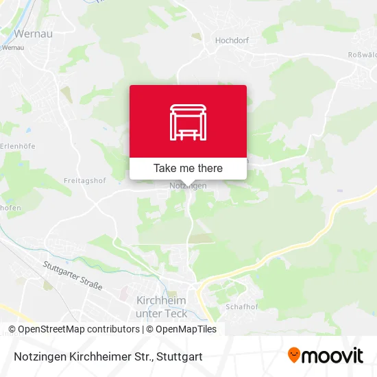 Карта Notzingen Kirchheimer Str.