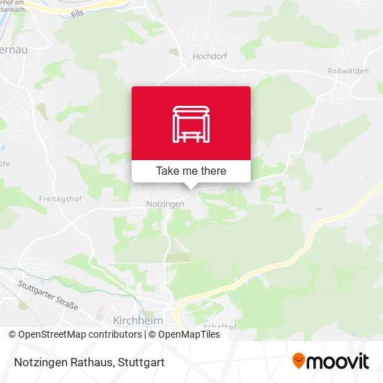 Карта Notzingen Rathaus