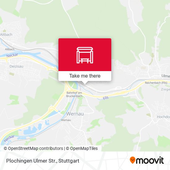 Карта Plochingen Ulmer Str.