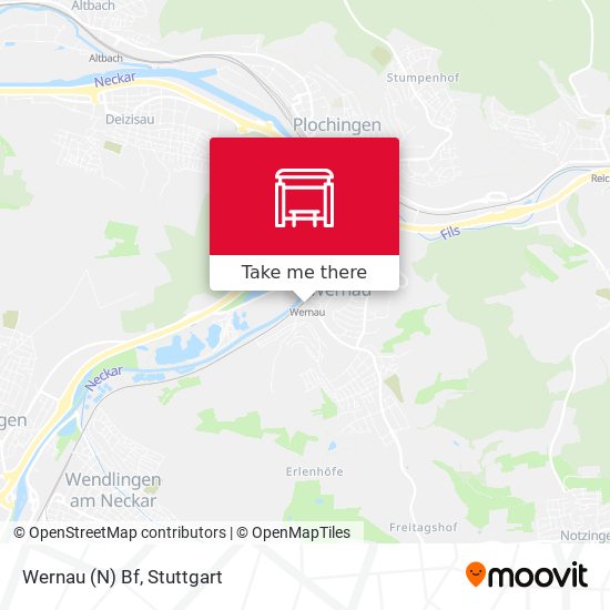 Карта Wernau (N) Bf