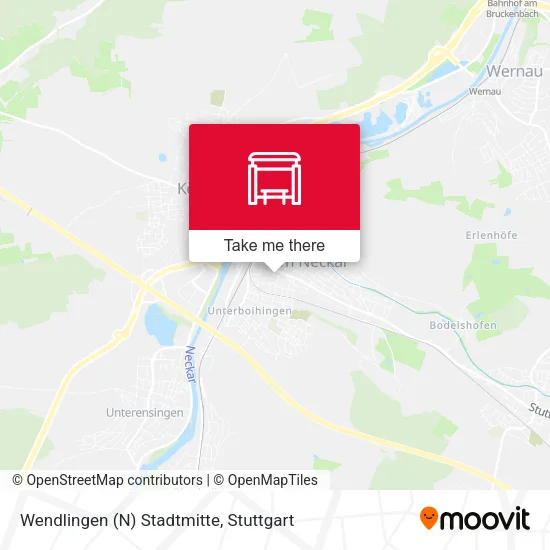 Карта Wendlingen (N) Stadtmitte