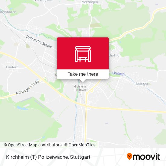 Kirchheim (T) Polizeiwache map