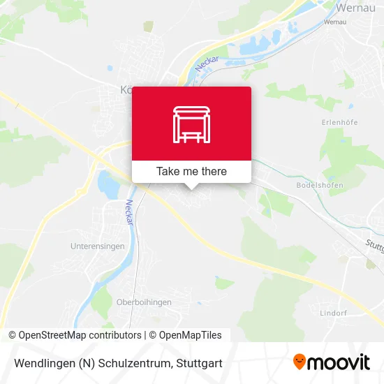 Карта Wendlingen (N) Schulzentrum