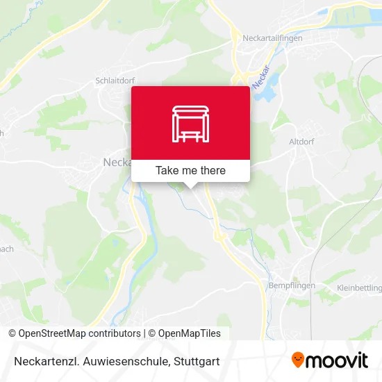 Карта Neckartenzl. Auwiesenschule