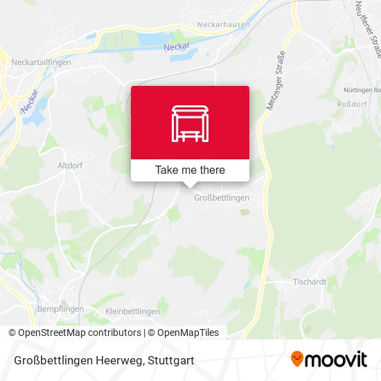 Карта Großbettlingen Heerweg