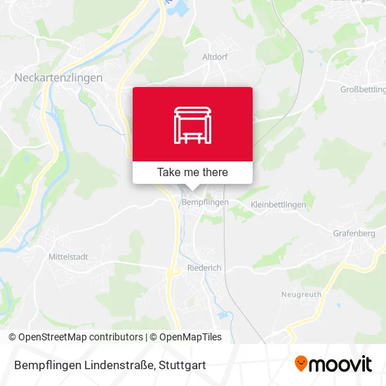 Карта Bempflingen Lindenstraße