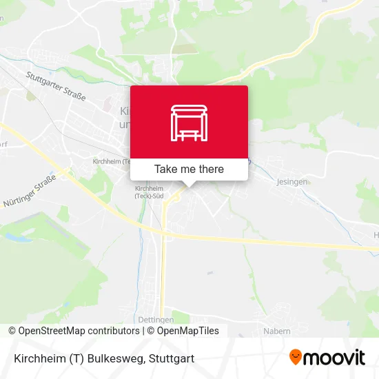 Карта Kirchheim (T) Bulkesweg