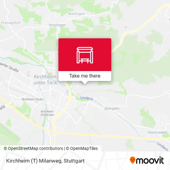 Карта Kirchheim (T) Milanweg