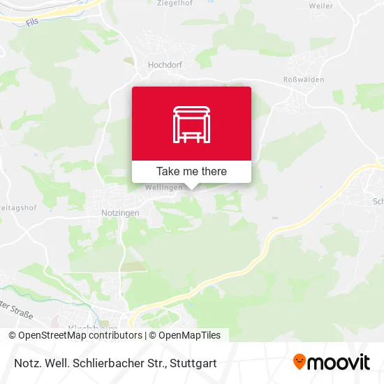 Карта Notz. Well. Schlierbacher Str.