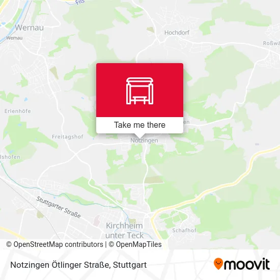 Карта Notzingen Ötlinger Straße