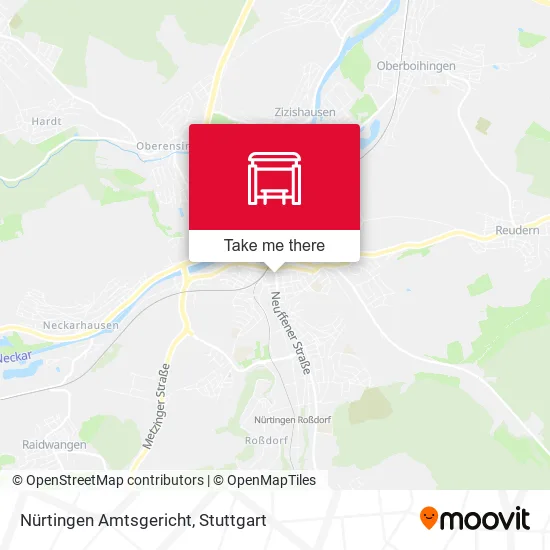 Карта Nürtingen Amtsgericht
