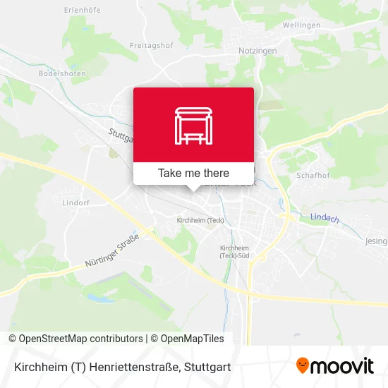 Карта Kirchheim (T) Henriettenstraße