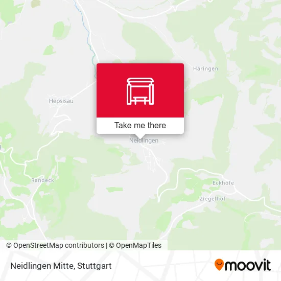 Карта Neidlingen Mitte