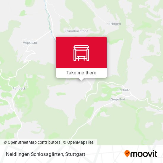 Neidlingen Schlossgärten map