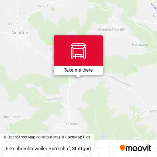 Карта Erkenbrechtsweiler Burrenhof