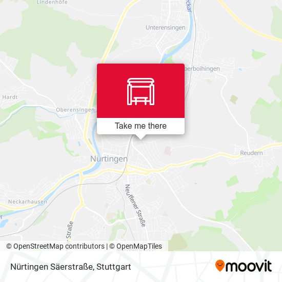 Nürtingen Säerstraße map