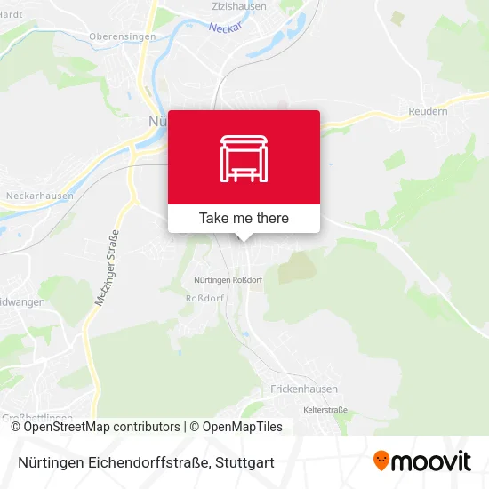 Карта Nürtingen Eichendorffstraße