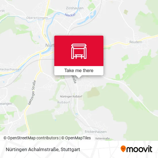 Карта Nürtingen Achalmstraße