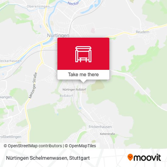 Карта Nürtingen Schelmenwasen