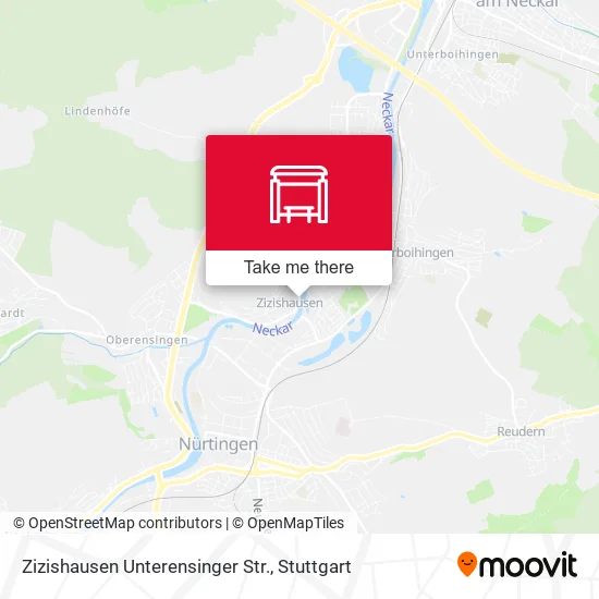Карта Zizishausen Unterensinger Str.