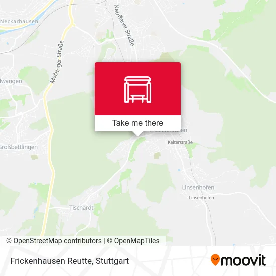 Карта Frickenhausen Reutte