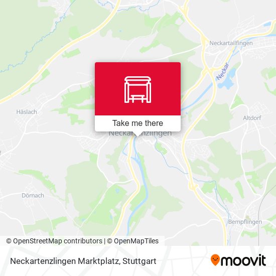 Neckartenzlingen Marktplatz map