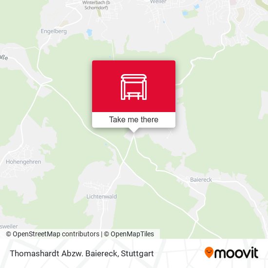 Thomashardt Abzw. Baiereck map