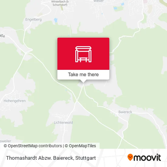 Карта Thomashardt Abzw. Baiereck
