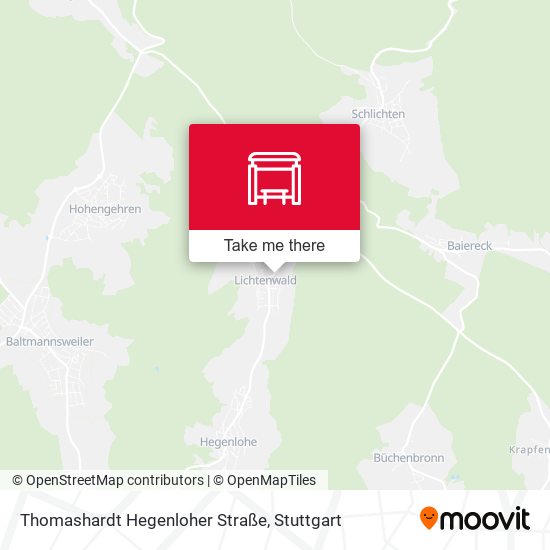 Карта Thomashardt Hegenloher Straße