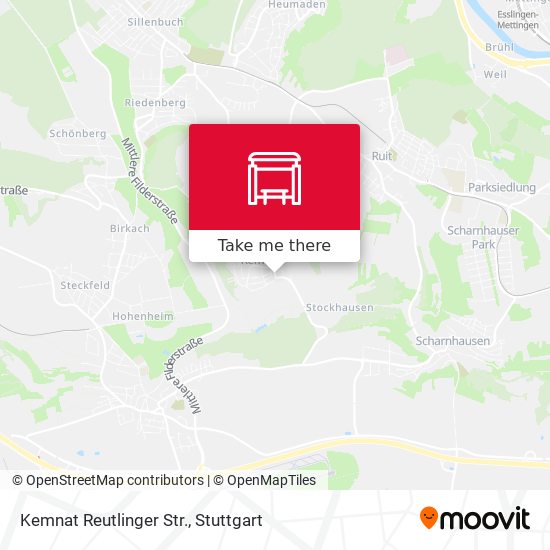Карта Kemnat Reutlinger Str.