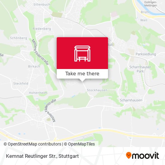 Kemnat Reutlinger Str. map