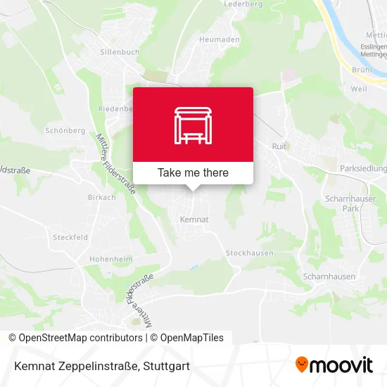 Карта Kemnat Zeppelinstraße