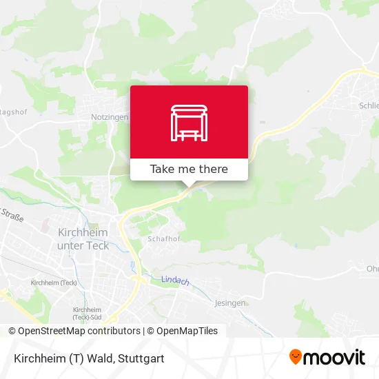 Карта Kirchheim (T) Wald