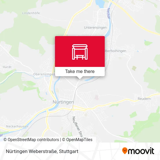 Карта Nürtingen Weberstraße