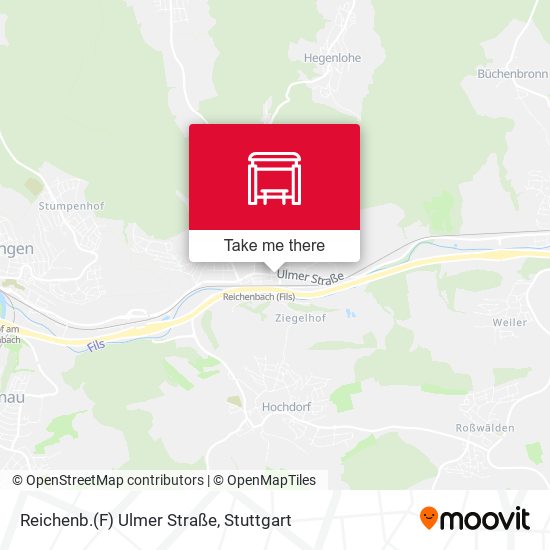 Карта Reichenb.(F) Ulmer Straße