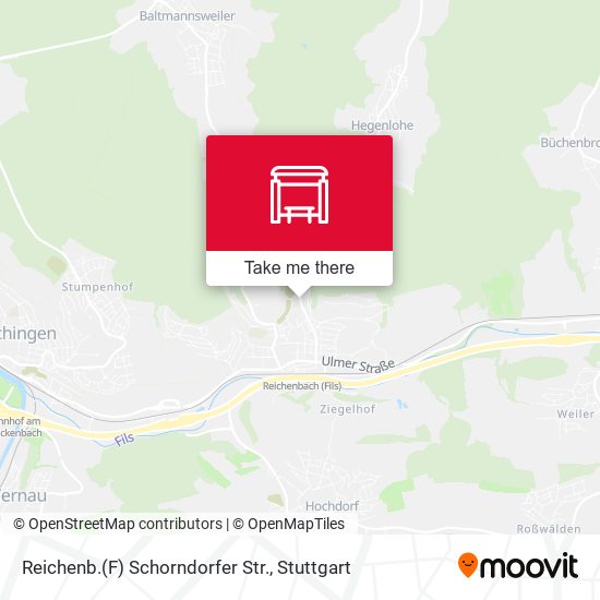 Карта Reichenb.(F) Schorndorfer Str.