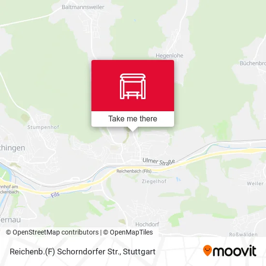 Карта Reichenb.(F) Schorndorfer Str.