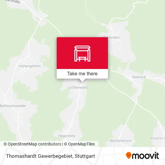 Карта Thomashardt Gewerbegebiet