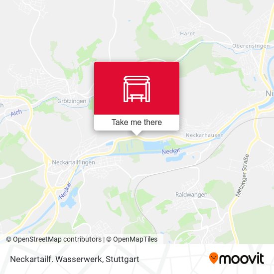 Neckartailf. Wasserwerk map