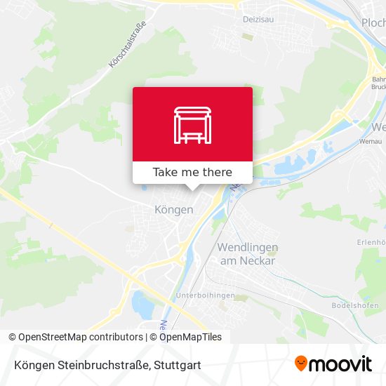 Köngen Steinbruchstraße map
