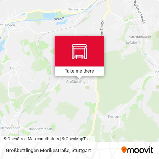 Карта Großbettlingen Mörikestraße