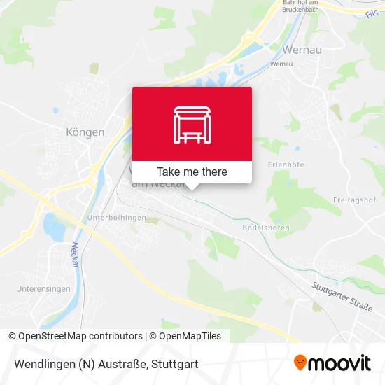 Карта Wendlingen (N) Austraße