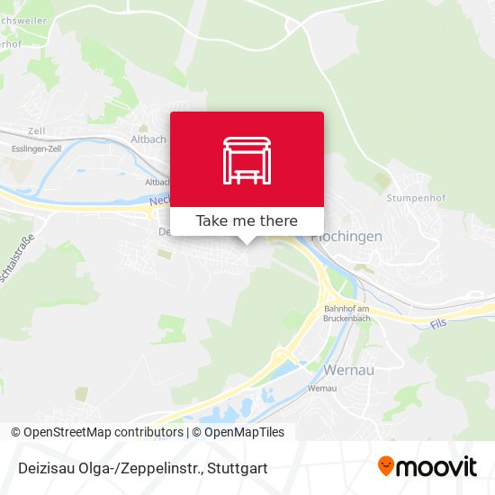 Deizisau Olga-/Zeppelinstr. map