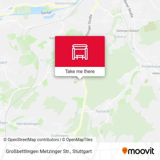 Карта Großbettlingen Metzinger Str.