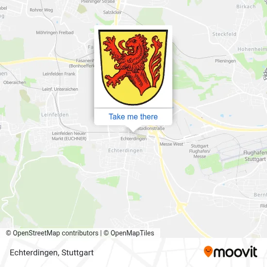 Echterdingen map