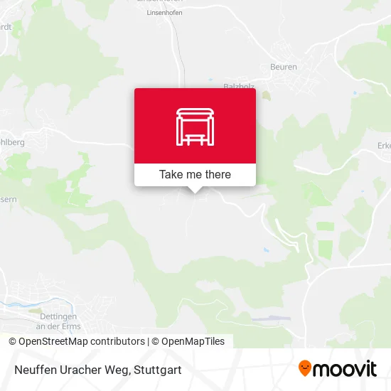 Карта Neuffen Uracher Weg